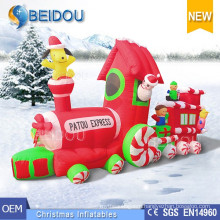 Wholesale Custom Christmas Decorating Ornaments Inflatable Christmas Train